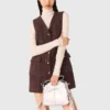 Mini-vestido de tweed