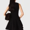Mini-vestido de tweed com corte evasê