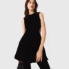Mini-vestido de veludo