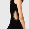 Mini-vestido de veludo