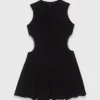 Mini-vestido de veludo