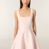Mini-vestido em malha jacquard