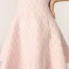 Mini-vestido em malha jacquard