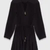 Mini-vestido plissado