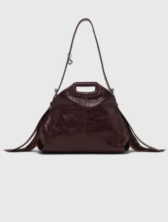 Miss M M Bag em couro craquelado