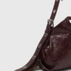 Miss M M Bag em couro craquelado