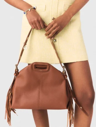 Miss M M Bag em pele granulada