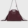 Miss M M Bag em pele lisa