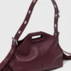 Miss M M Bag em pele lisa