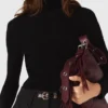 Miss M M Bag em pele lisa