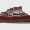 Mules de barco em pele