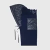 Poncho de lã com capuz