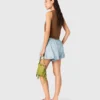 Saia-calça balão em chambray