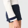Saia-calça com efeito em camadas