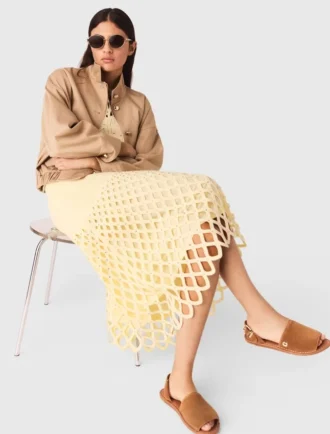 Saia de croché com strass