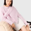 Saia de tweed com acabamento em pérolas