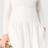 Saia longa de tafetá