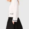saia maxi com cintura contrastante