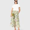 Saia maxi estampada com calções