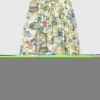 Saia maxi estampada com calções
