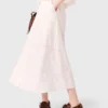 Saia midi bordada