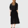 Saia midi de tule