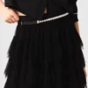 Saia midi de tule