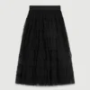 Saia midi de tule