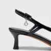 Sapatos de malha com strass