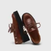 Sapatos náuticos com sola grossa