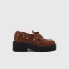 Sapatos náuticos com sola grossa