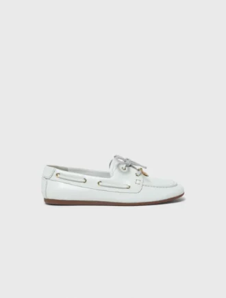 Sapatos náuticos de couro