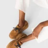 Sapatos náuticos de plataforma em camurça