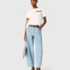 T-shirt com logótipo de Paris bordado
