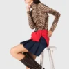 T-shirt com padrão leopardo