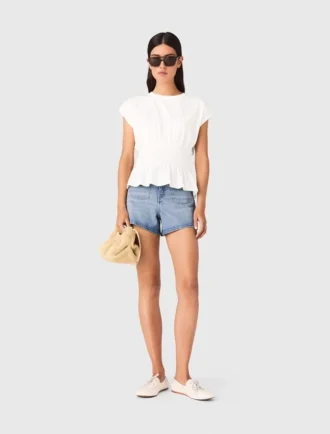 T-shirt justa com pregas