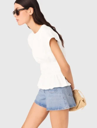 T-shirt justa com pregas