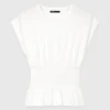 T-shirt justa com pregas
