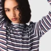 T-shirt às riscas