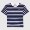 T-shirt às riscas