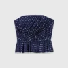 Top bustier estampado