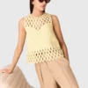 Top de croché com strass