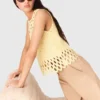 Top de croché com strass