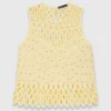Top de croché com strass