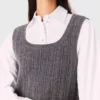 Top de malha com camisa removível