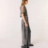 Top de tule bordado
