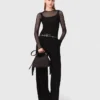 Top em jersey com diamantes