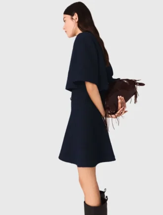Vestido 2 em 1 com efeito tweed