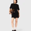 Vestido 2 em 1 em tweed brilhante