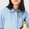 Vestido camisa com corte evasê